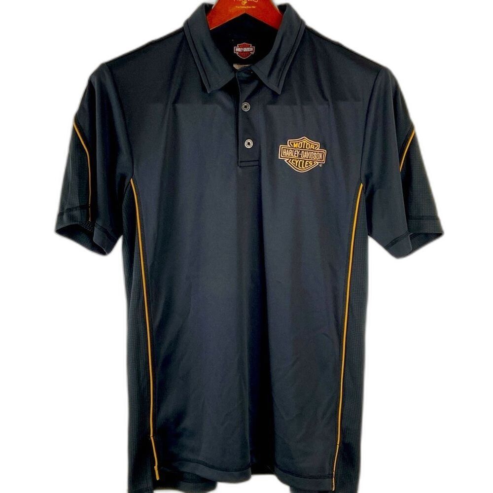 Harley Davidson Short Sleeve Polo Shirt York Operations Mens M